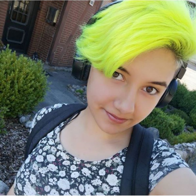 Желтая краска для волос Fluorescent Glow- Directions